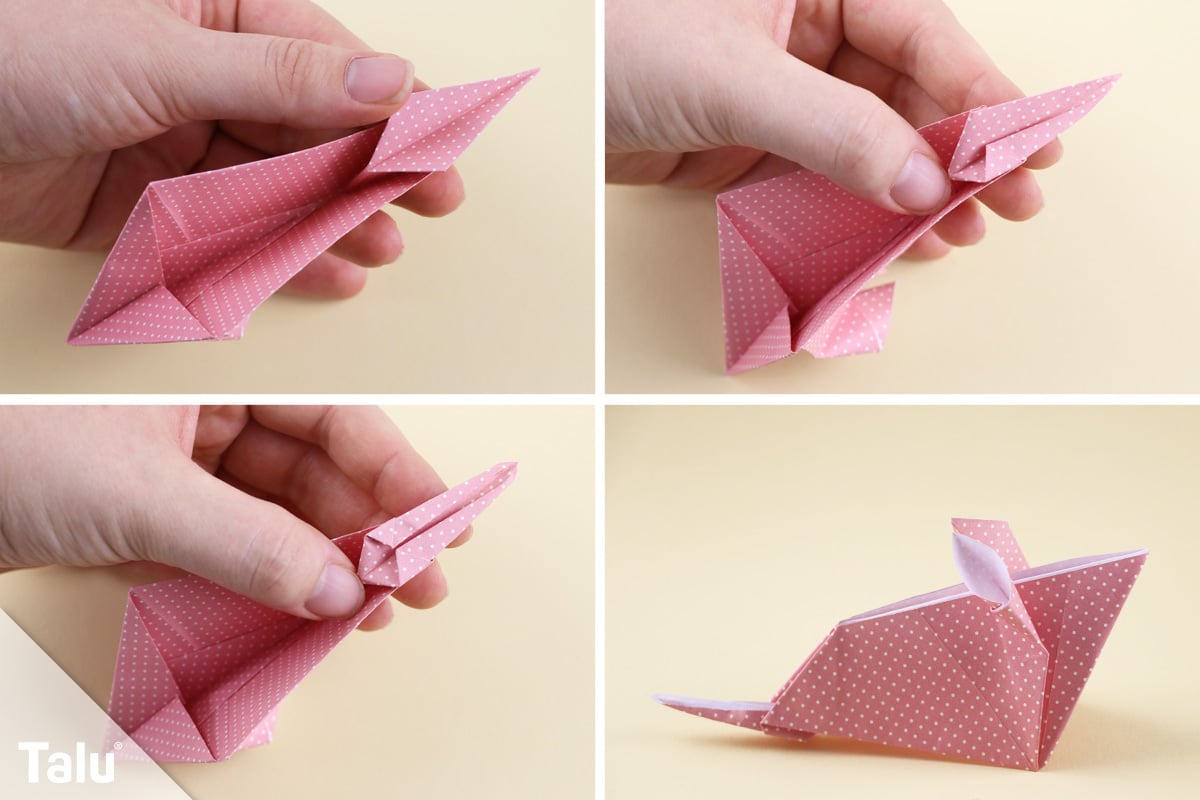Origami-Maus falten