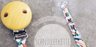 Schnullerkette nähen, mit Namen
