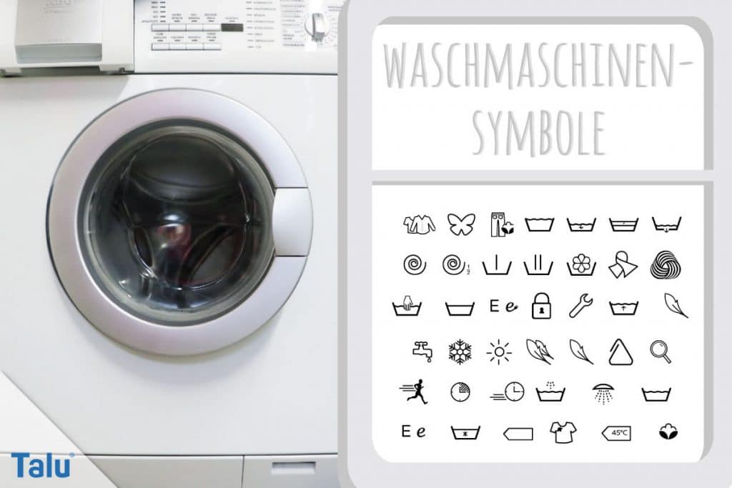 Symbole an der Waschmaschine: Bedeutung aller Zeichen 