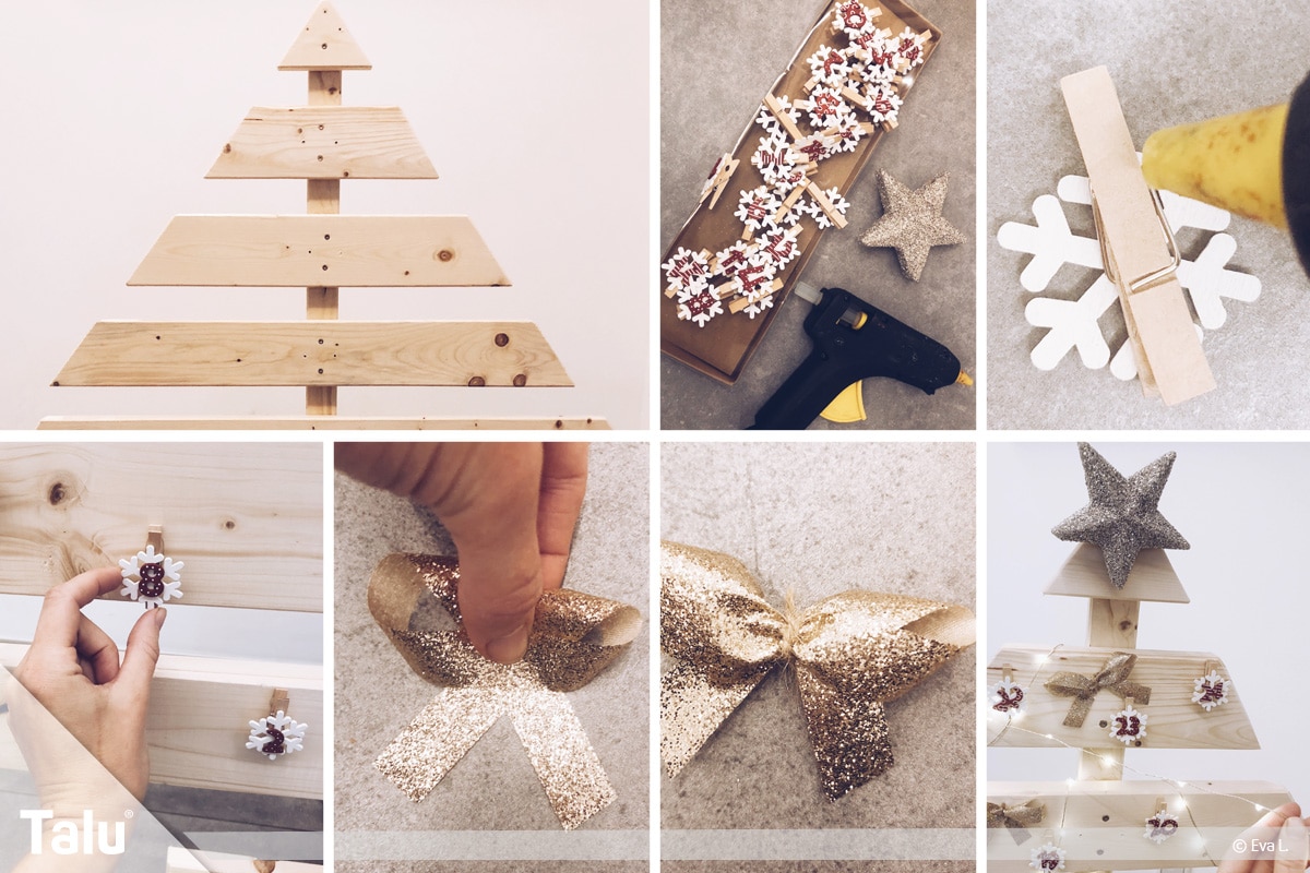 Adventskalender für Kinder, Adventskalender-Baum schmücken und dekorieren