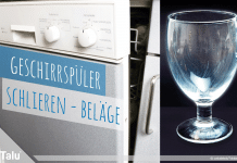 Geschirrspüler, Schlieren und Beläge