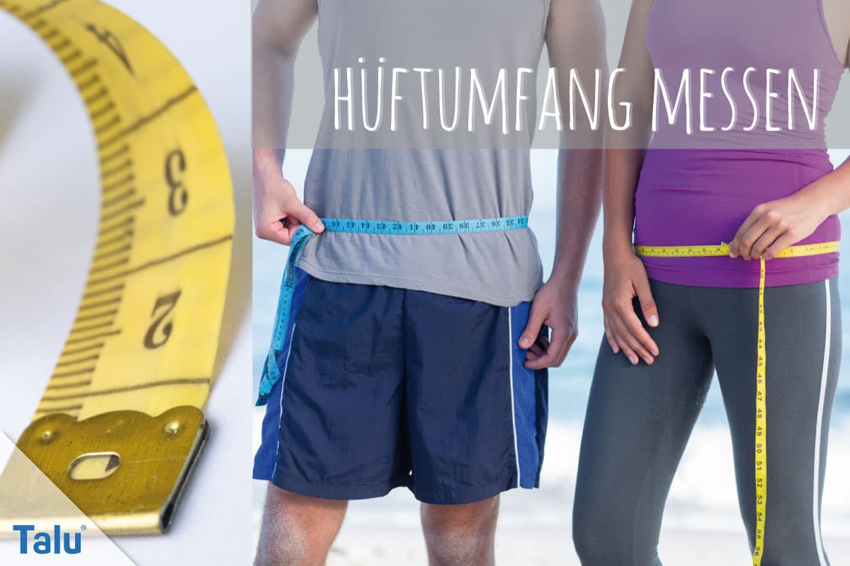 Hüftumfang messen für Damen und Herren