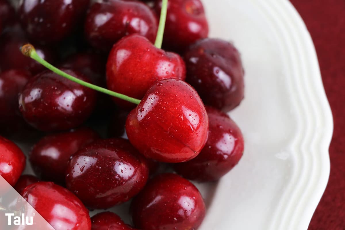 Obst und Gemüse, die man mit Schale essen kann, Kirschen