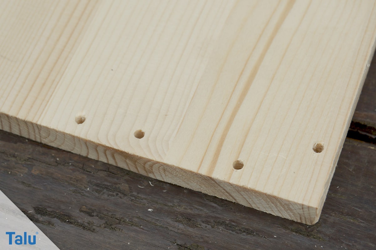 Kobel bauen, Eichhörnchenhaus, Holzplatten