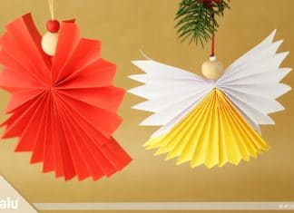 Papierengel basteln, Anleitung für einen Engel aus Papier