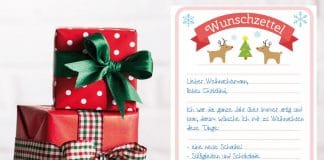 Wunschzettel für Weihnachten – Word-Vorlage zum Ausdrucken