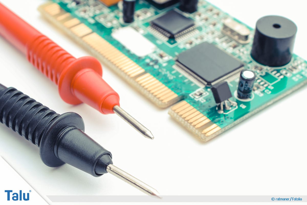 Kondensator messen mit Multimeter, Messleiter eines Multimeters