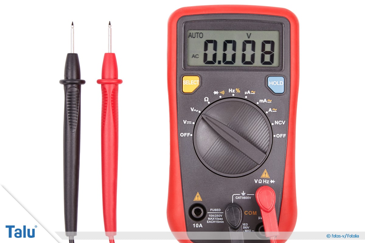 Kondensator messen mit Multimeter, Multimeter-Messgerät