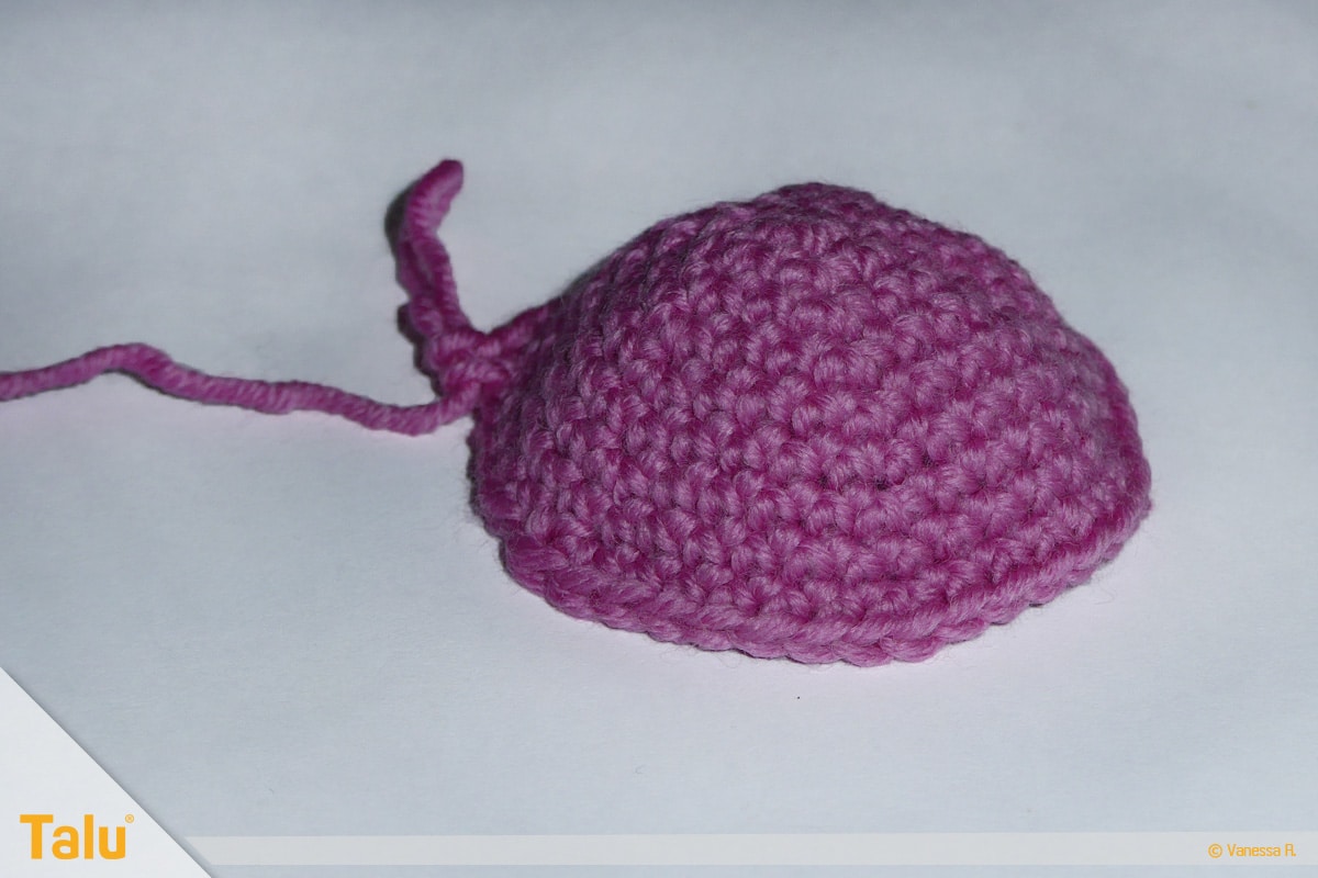 Qualle häkeln, Krake, Oktopus häkeln, Maschen verdoppeln
