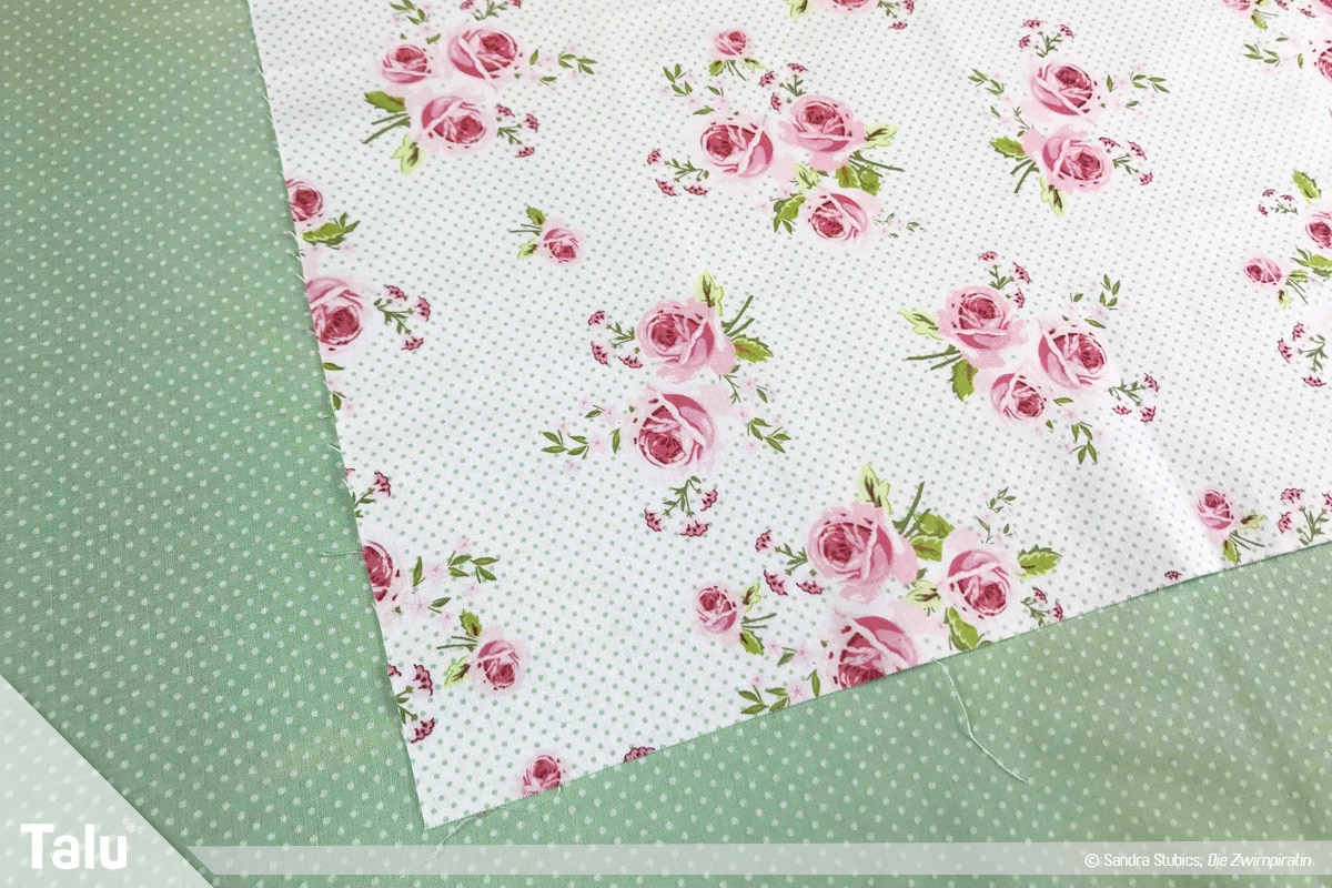 Tischdecke nähen mit Rand, Material