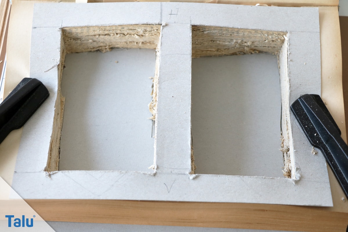 Upcycling Buch: Versteck