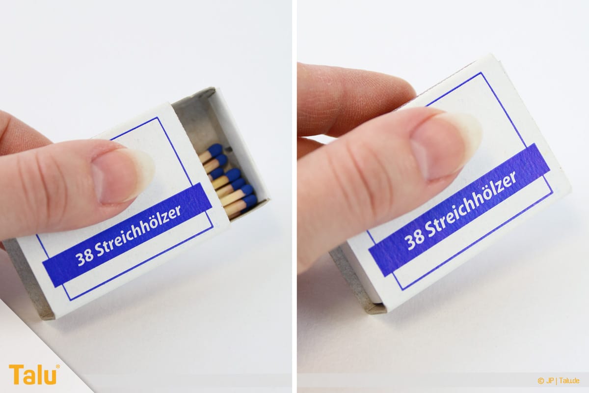 Herz basteln, Herzige Streichholzschachtel, Material