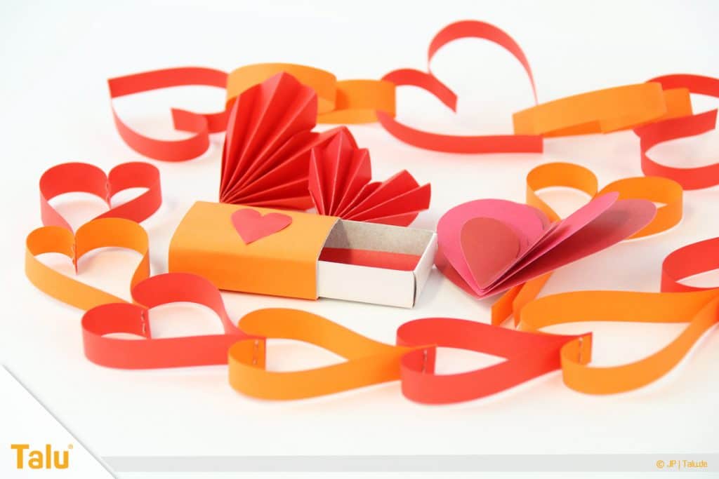 Herz basteln, Ideen für Herzen zum Valentinstag