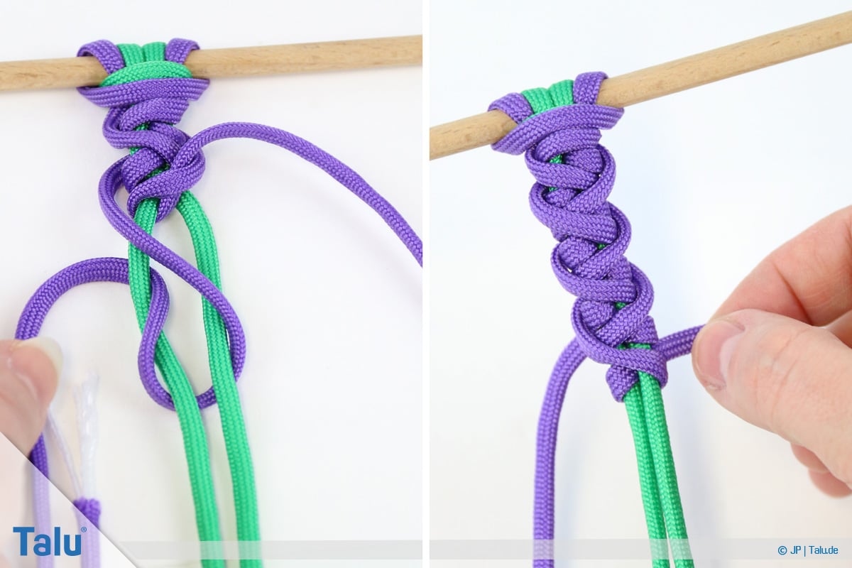 Paracord knoten, Cyclone Wrap fertiggestellt