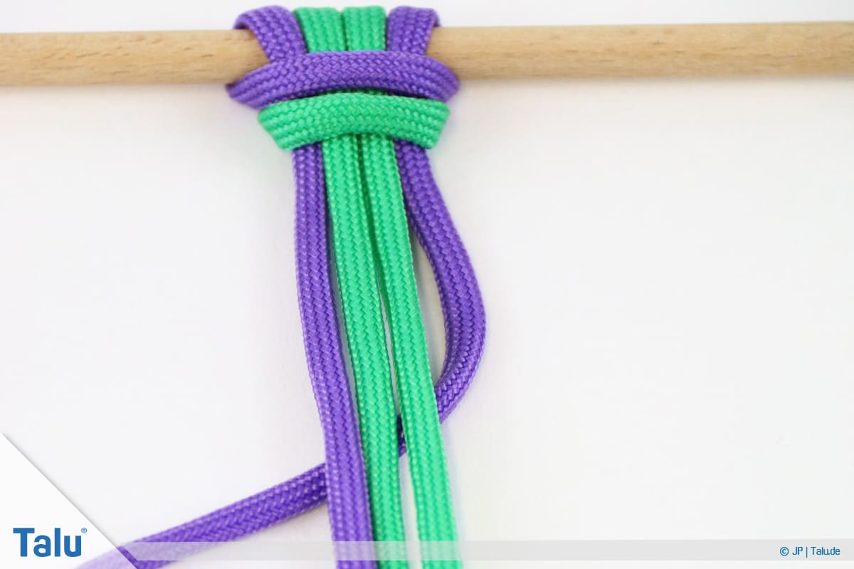 Paracord knoten, Einfaches Flechten erste Schritte