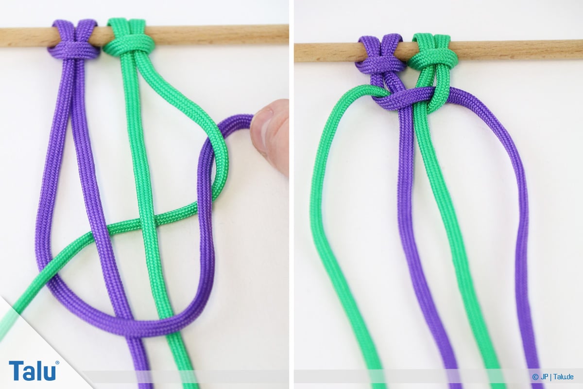 Paracord knoten, Helixknoten mit Paracord knoten
