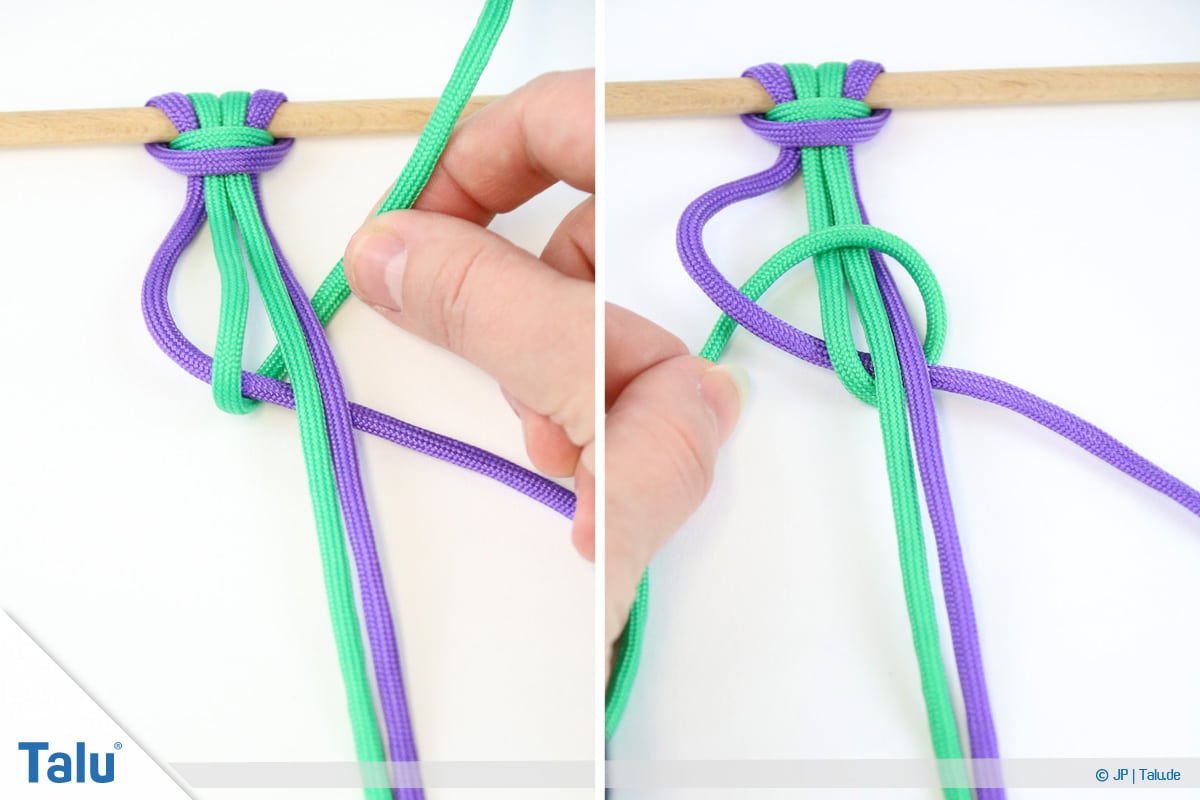Paracord knoten, Schlangenknoten mit Paracord knoten