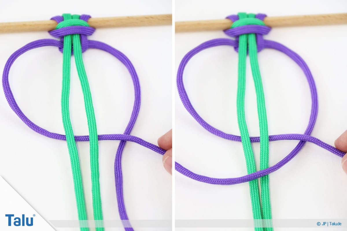 Paracord knoten, Weberknoten fertigen