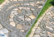 Pflaster verlegen, DIY Gartenweg aus Pflastersteinen