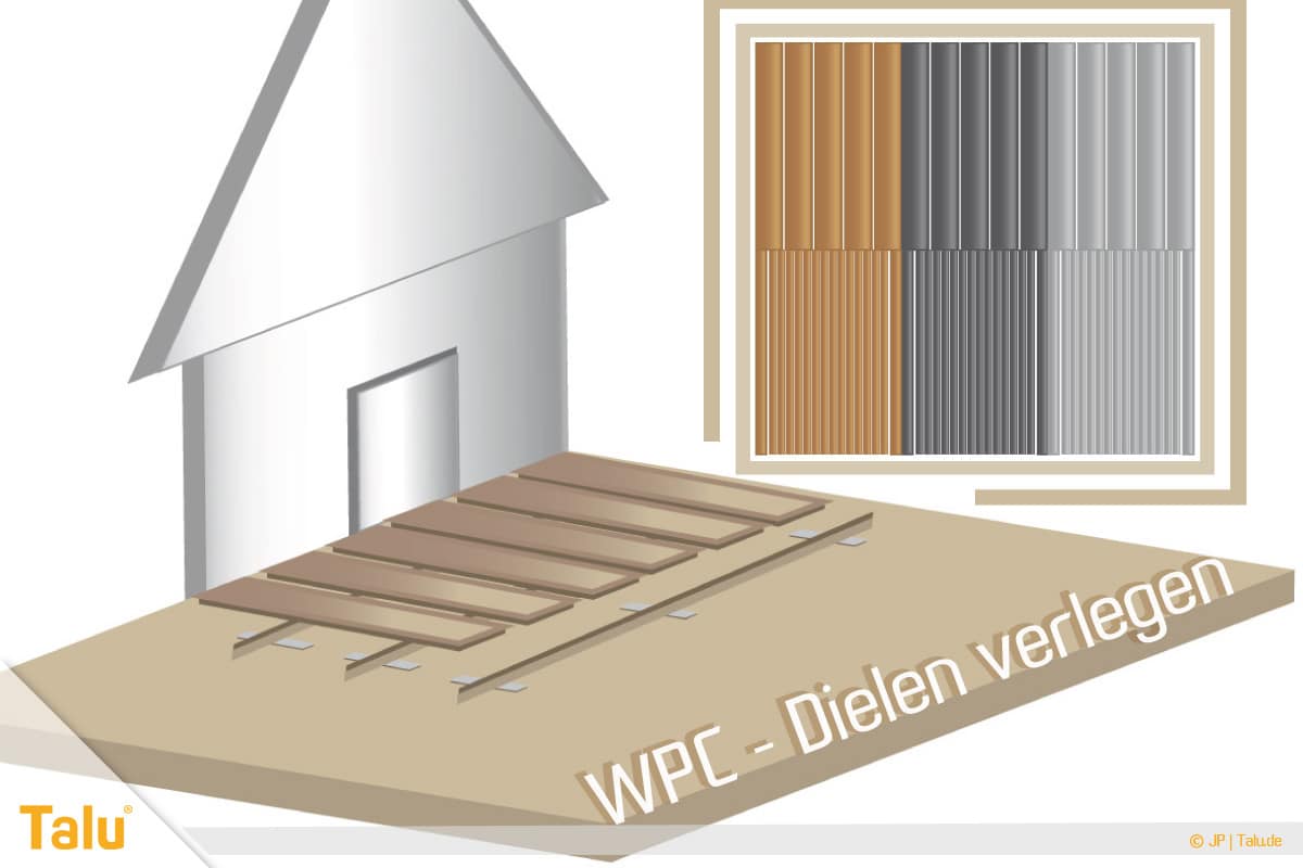 WPC-Dielen verlegen, Terrasse anlegen