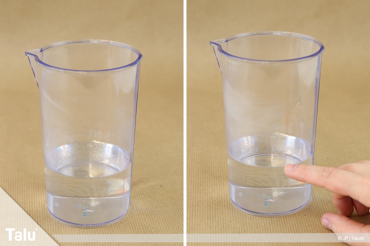 Essbaren Kleber selber machen, CMC-Kleber, Wasser abmessen