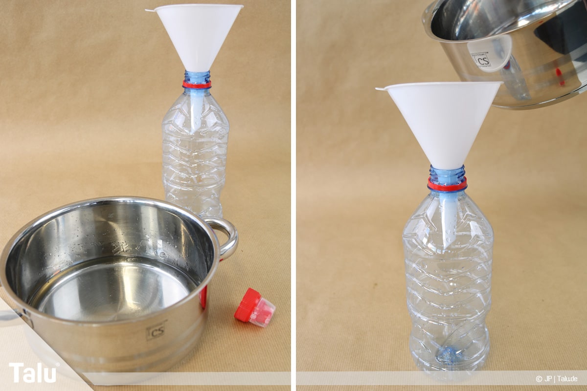 Essbaren Kleber selber machen, Zuckerkleber, Zuckerkleber in Flasche füllen