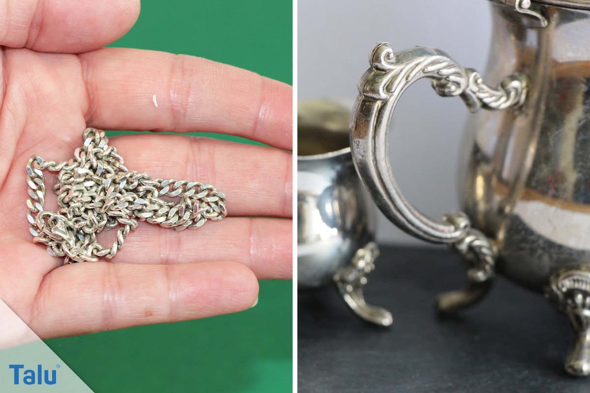 Greift Essig Waschmaschine und Co. an, Edelmetall Silber