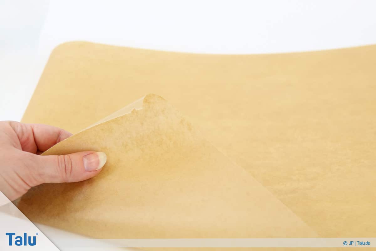 Malen mit Rasierschaum, Papier auf Schaum, Backpapier