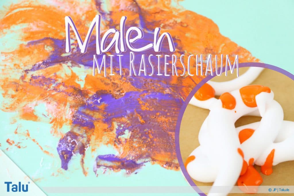 Malen mit Rasierschaum, Anleitung