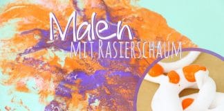 Malen mit Rasierschaum, Anleitung