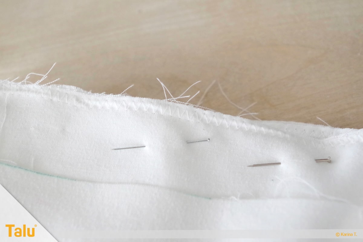Taufkleid nähen, nächstes Nähresultat