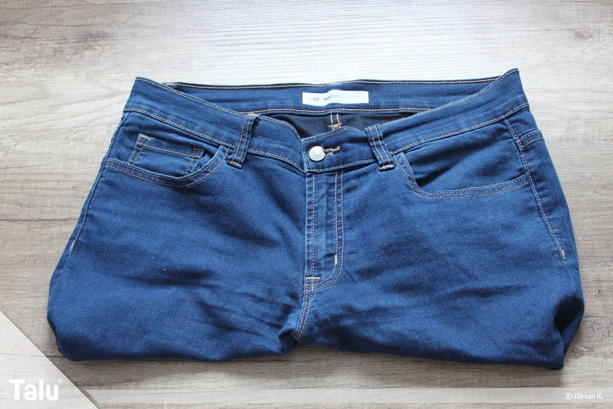 Upcycling Jeans, Tasche zusammengenäht