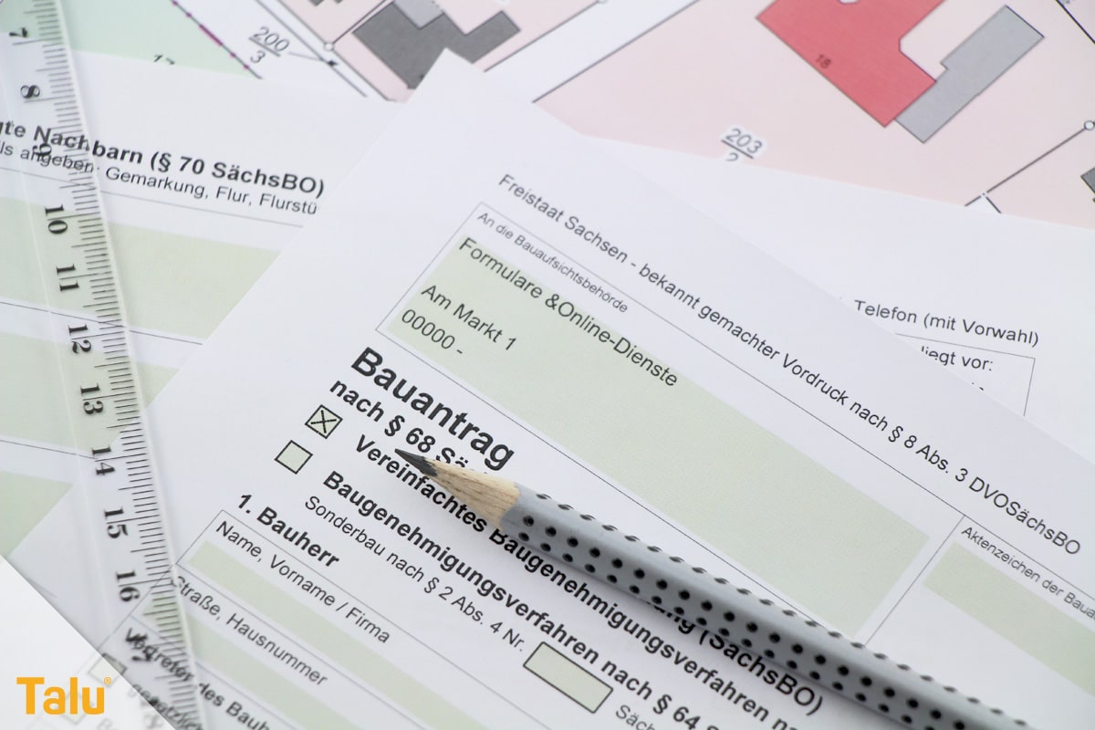 Was gehört zum Rohbau, Bauantrag stellen