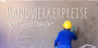 Handwerkerpreise im Überblick, Stundensätze von 25 Berufen