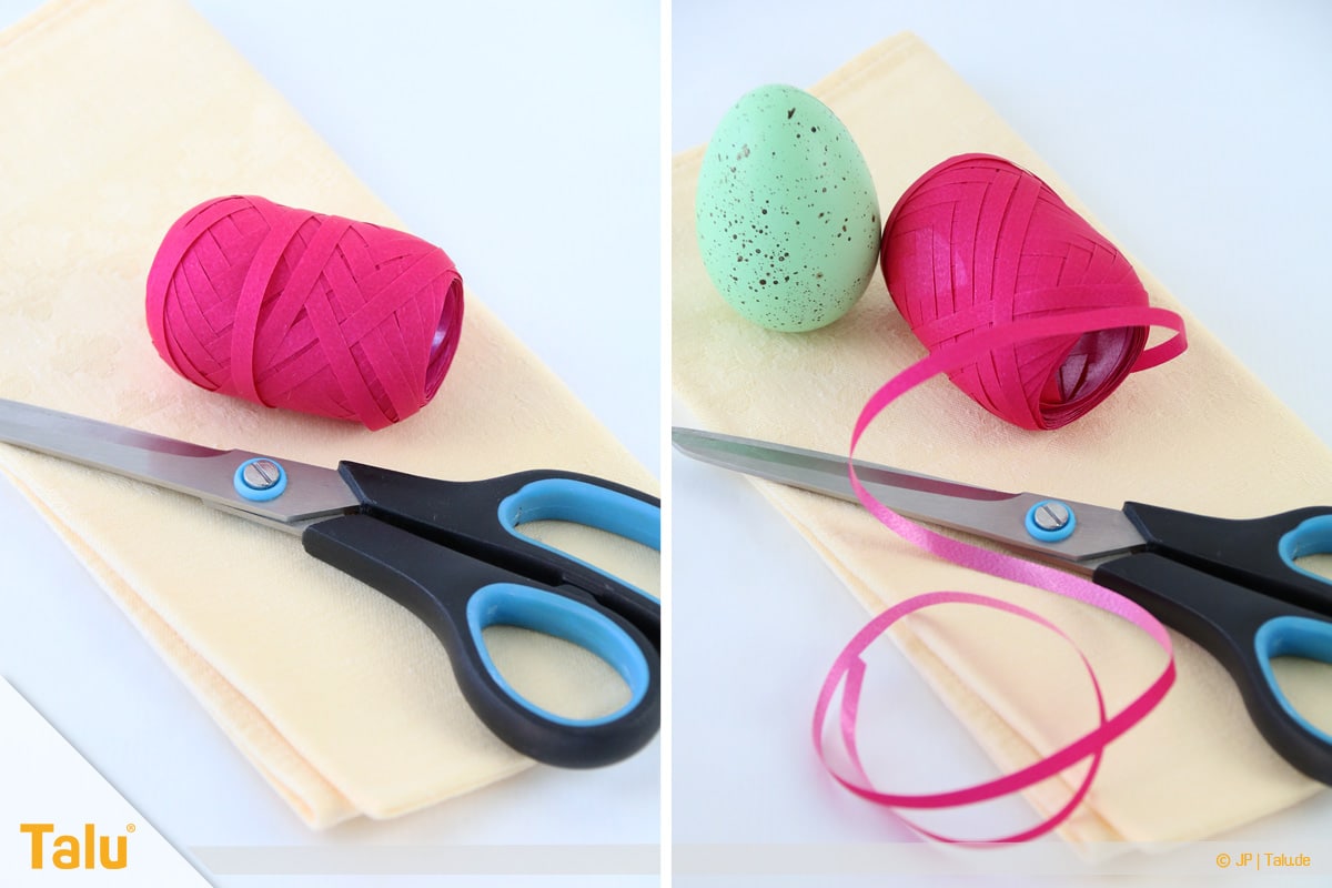 Oster basteln, Osterhase aus Stoffserviette, Material