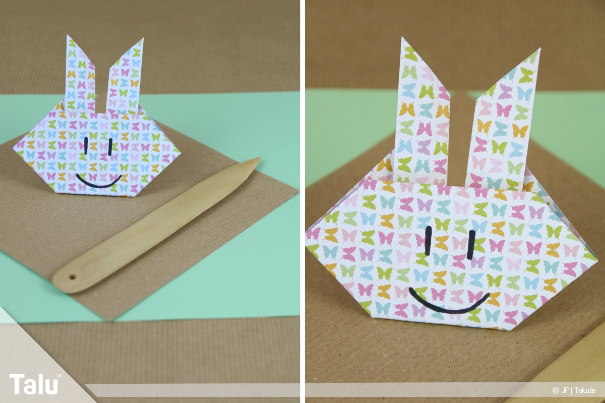 Osterhase basteln, Variante Hasengesicht, Material