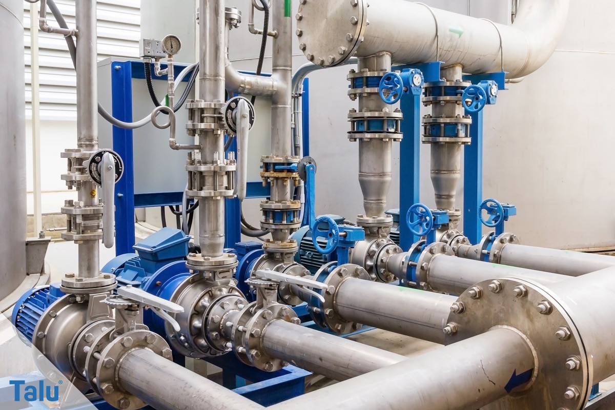 Wasserdruck im Haus, Wasserpumpstation