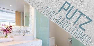Welcher Putz ist fürs Badezimmer geeignet, Kalkputz, Rollputz und Co.