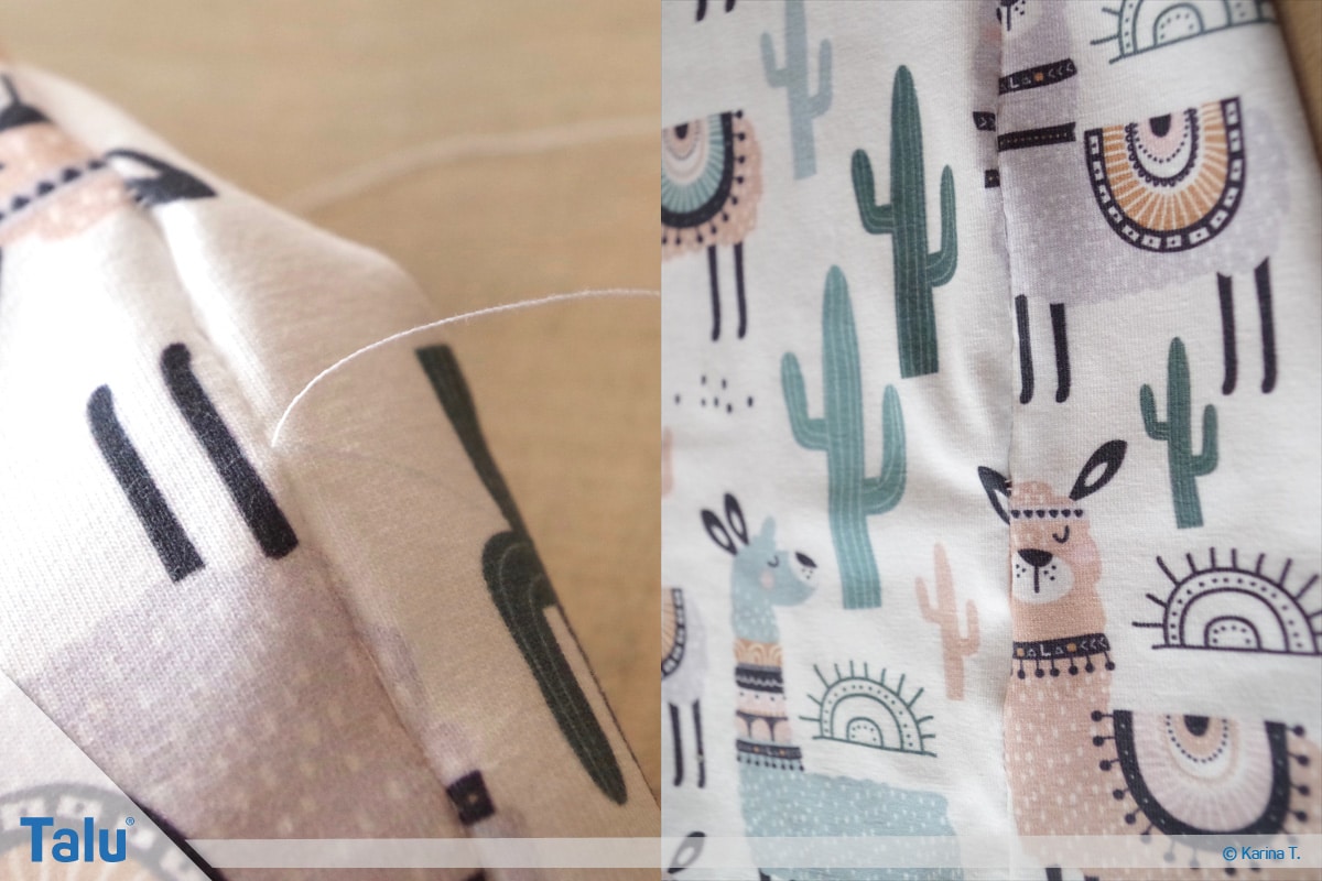 Blindstich, DIY-Tutorial, fertiger Blindstich