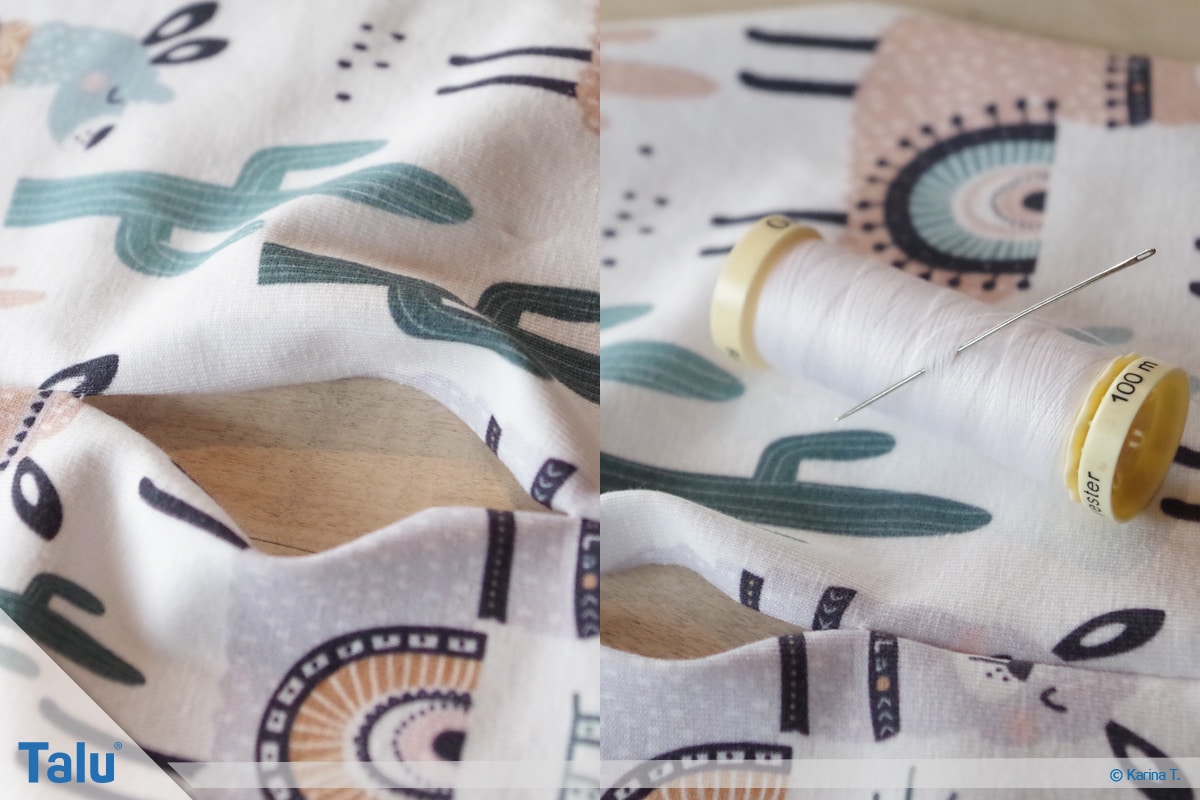 Blindstich, DIY-Tutorial, Stoff-Öffnung zunähen