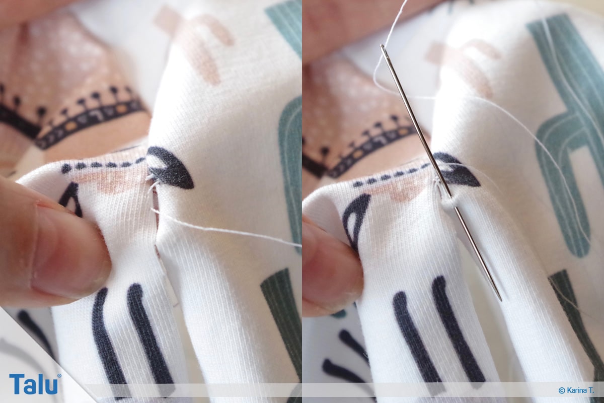 Blindstich, DIY-Tutorial, Stoff zusammennähen