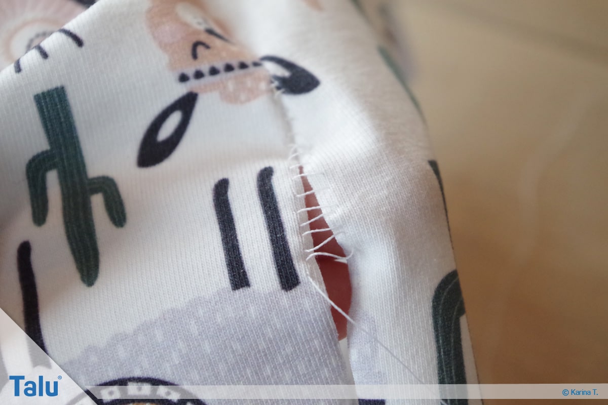 Blindstich, DIY-Tutorial, mit Nadel und Faden Öffnung zunähen