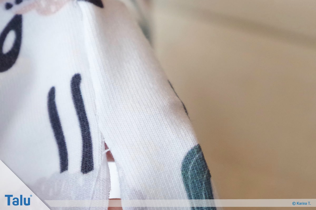 Blindstich, DIY-Tutorial, zugenähte Stoff-Öffnung mittels Blindstich