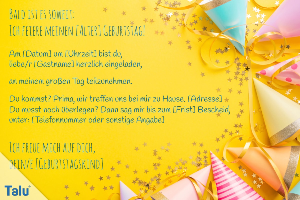 Einladungstext Fur Kindergeburtstag 13 Schone Ideen Talu De