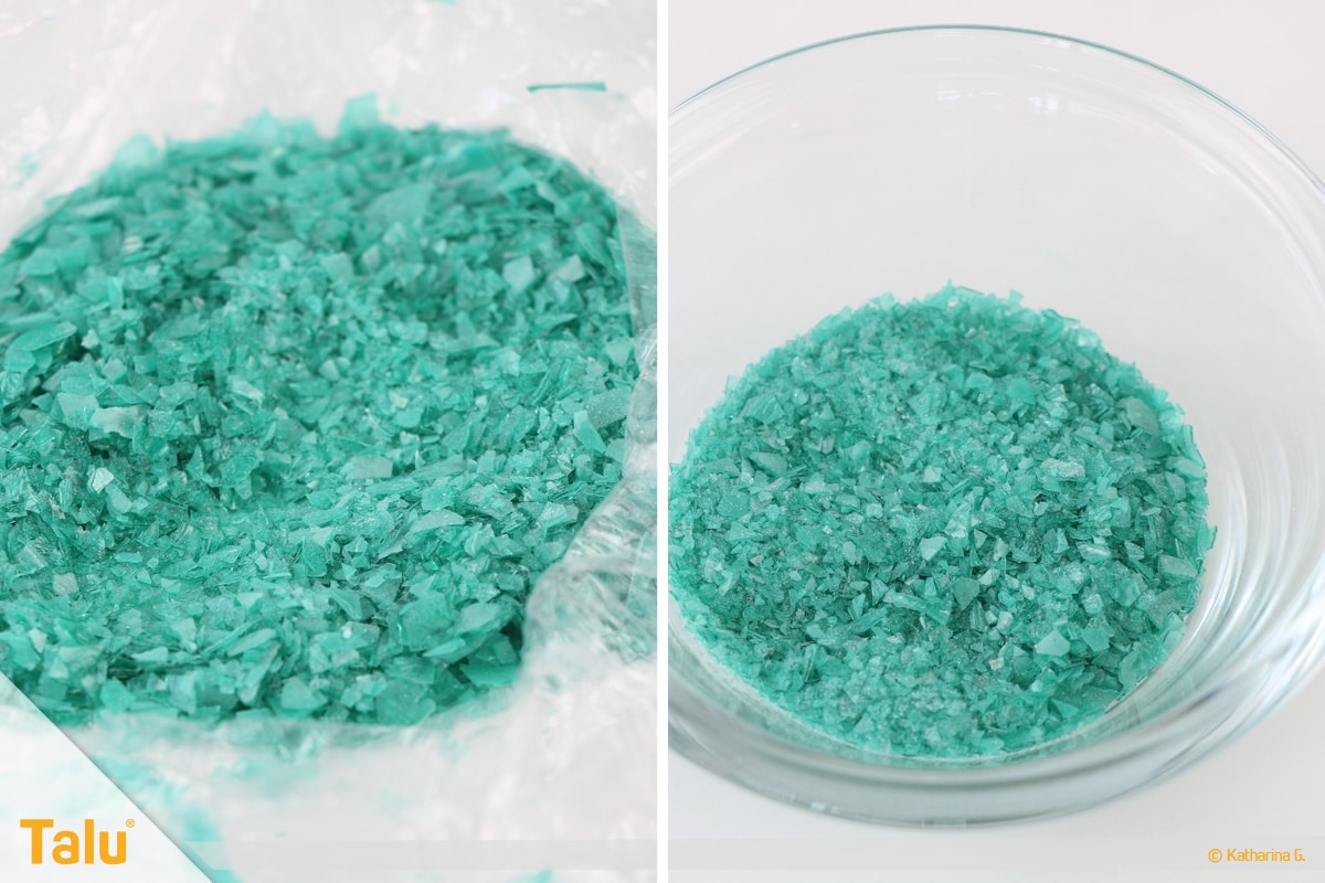 Essbarer Glitzer, Glitzerpulver, Variante aus Gummar, fertiger Essbarer Glitzer