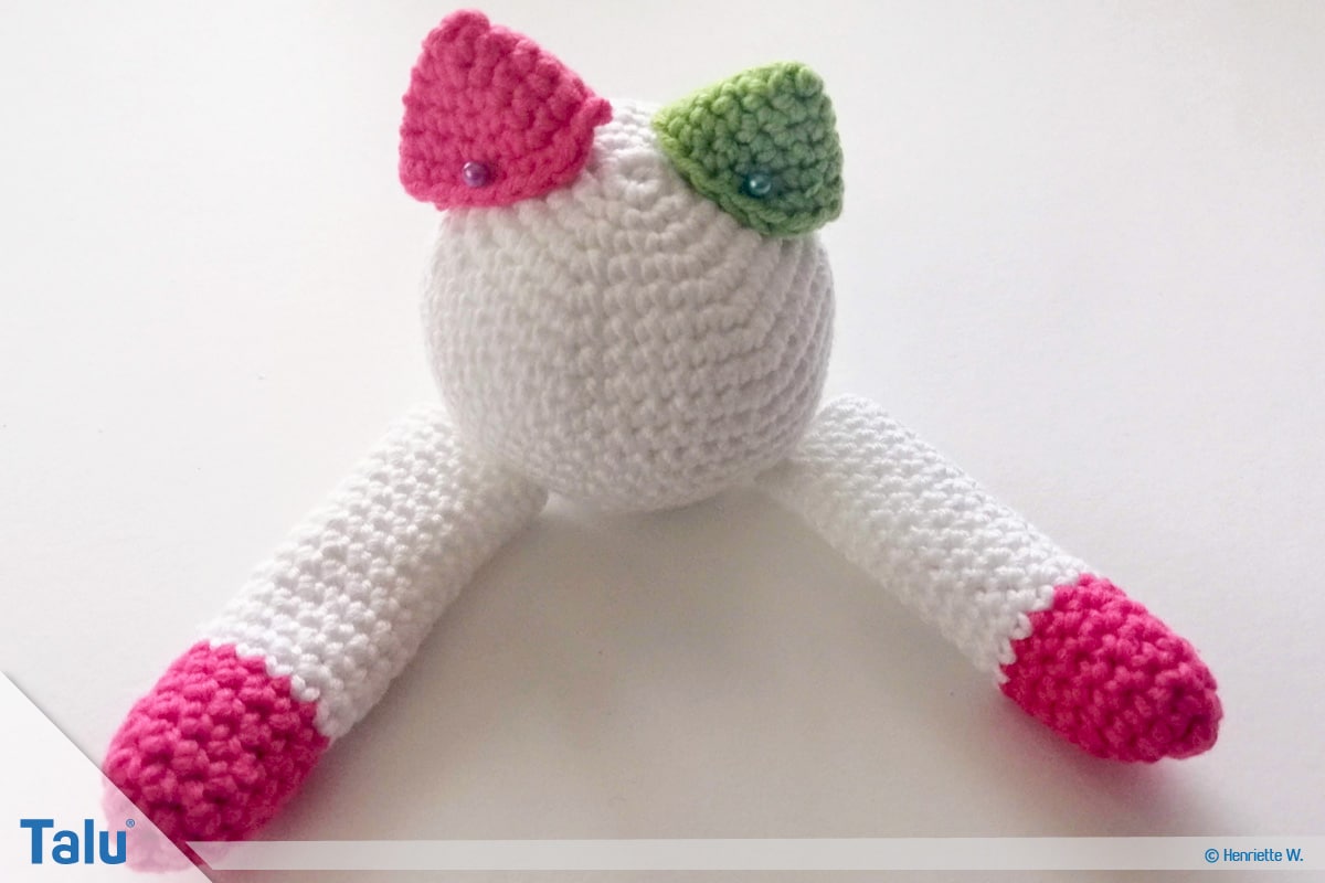 Schnuffeltuch häkeln, Miezekatze Knuddeltuch
