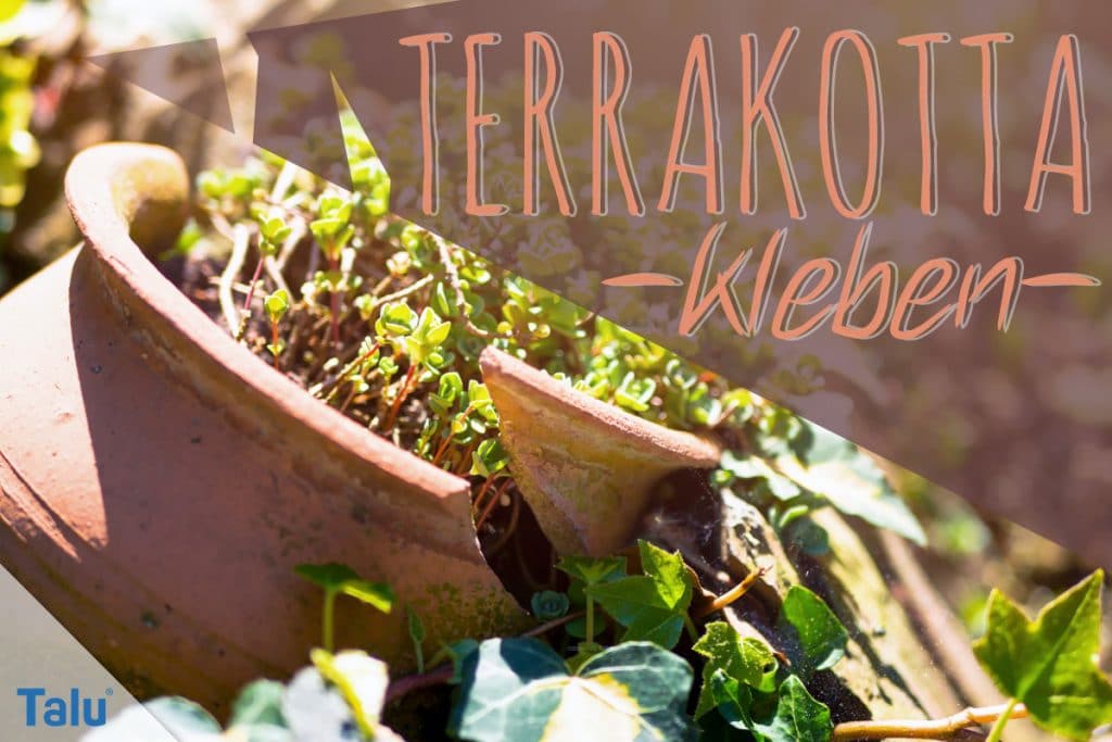 Terrakotta kleben, Terracotta-Töpfe reparieren