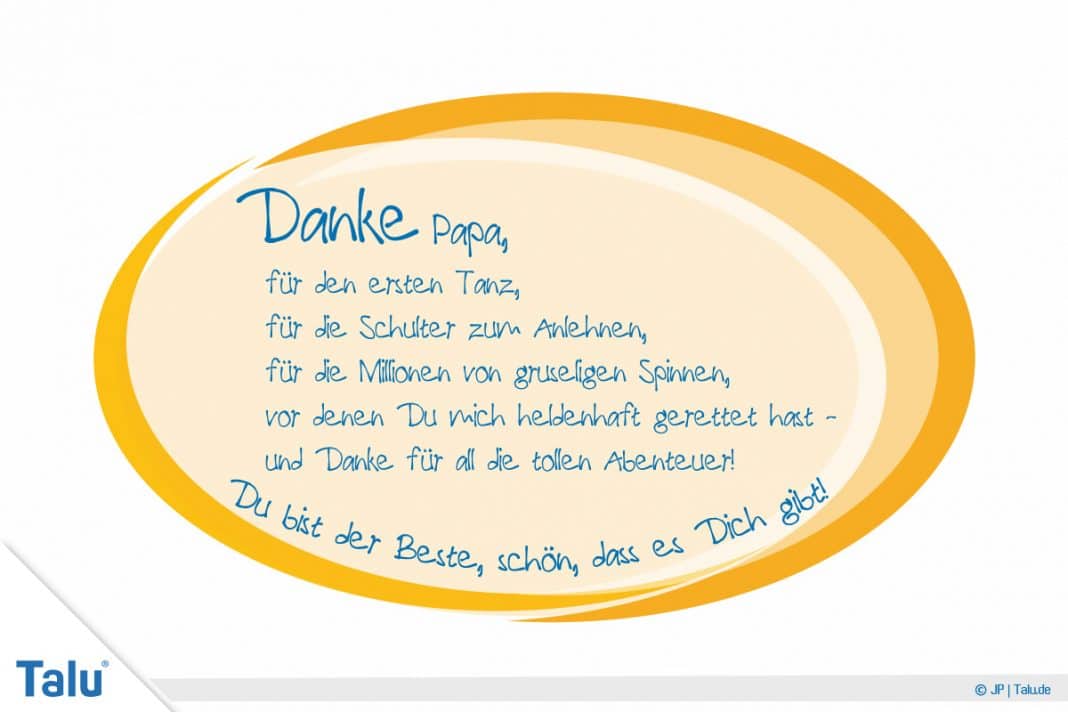 Basteln zum Vatertag Sprüche und Gedichte für Papa +Vorlagen Talu.de