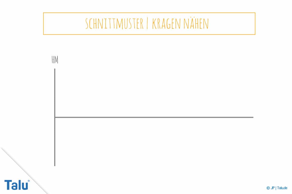 Kragen nähen, Anleitung für Stehkragen, Schnittmusterteil eins