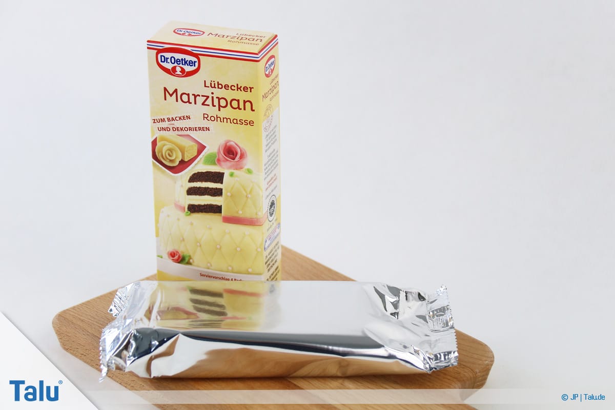 Marzipan färben, Marzipan-Rohmasse